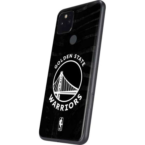 NBA Golden State Warriors Black Animal Print Google Pixel 5 Skin